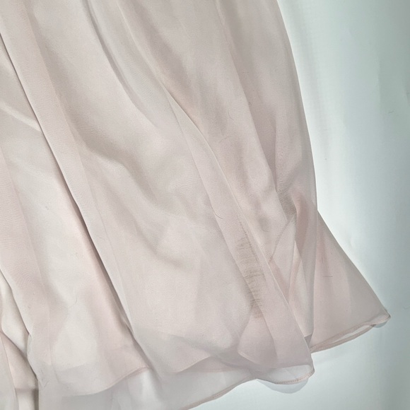 Azazie Kaitlynn Bridesmaid Chiffon Dress Rose Petal Size A12 - Picture 14 of 15